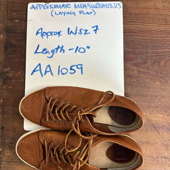 Frye Mindy Brown Leather Low Top Sneakers - Picture 11 of 11